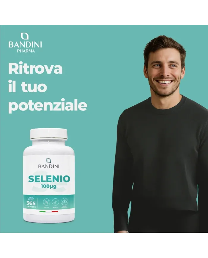 Selenium 100μg supplement 365 tablets for one year supply