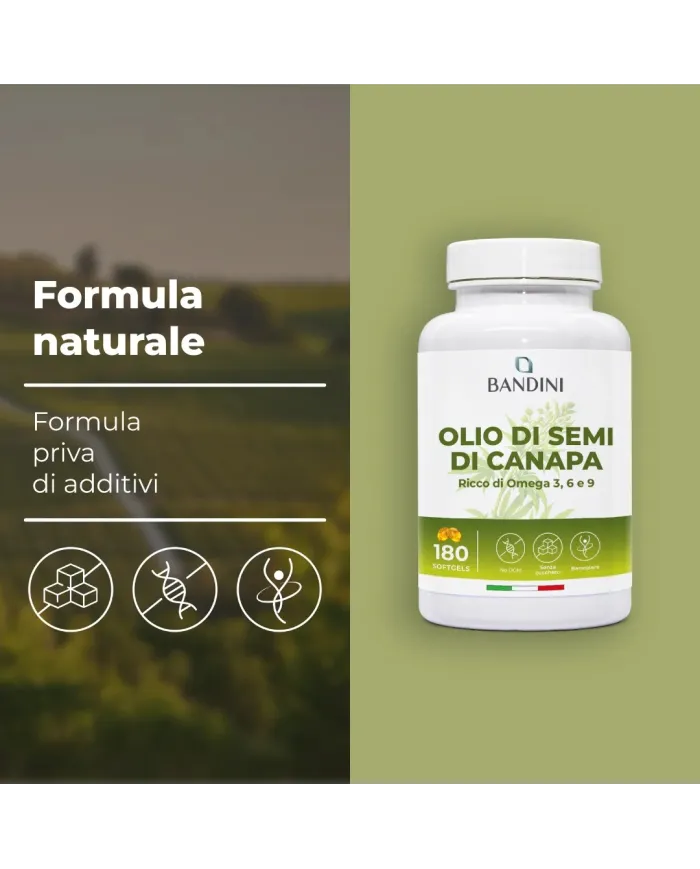 Hemp seed oil cold-pressed - 180 softgels