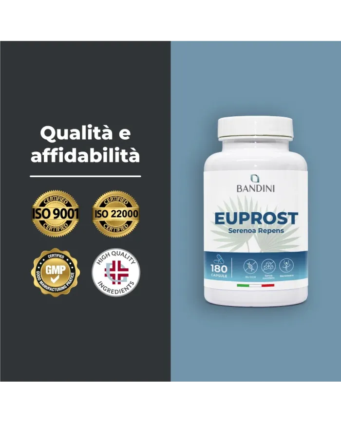 Euprost Serenoa repens 180 capsule per la salute della prostata
