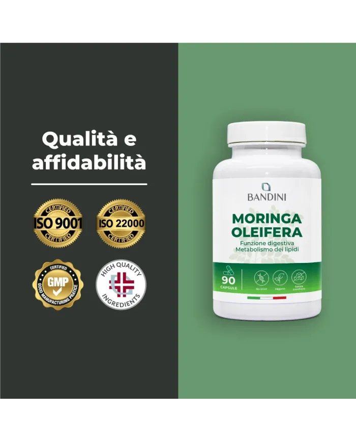 Moringa oleifera in capsule per il controllo del peso