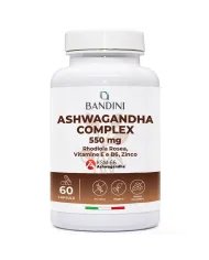 Ashwagandha Complex capsule KSM-66 con Rhodiola, Zinco, B6