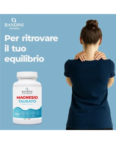 Magnesio taurato 120 capsule per il sistema nervoso