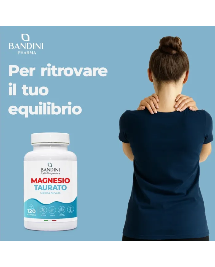 Magnesio taurato 120 capsule per il sistema nervoso
