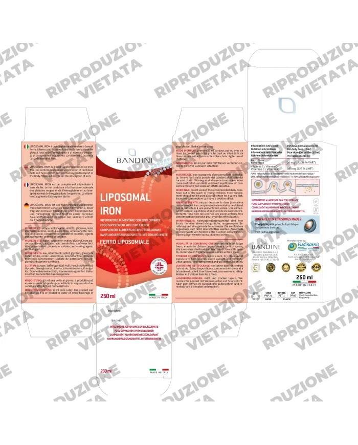 Bandini® - Ferro Liposomiale Liquido 250ml + Vitamina C