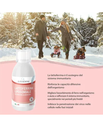 Bandini® Lattoferrina liposomiale liquida 250ml - Alto assorbimento