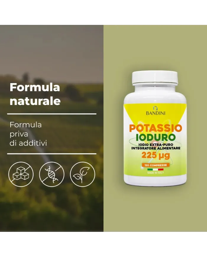 Iodio KI Puro 120 compresse di ioduro di potassio ad alto dosaggio