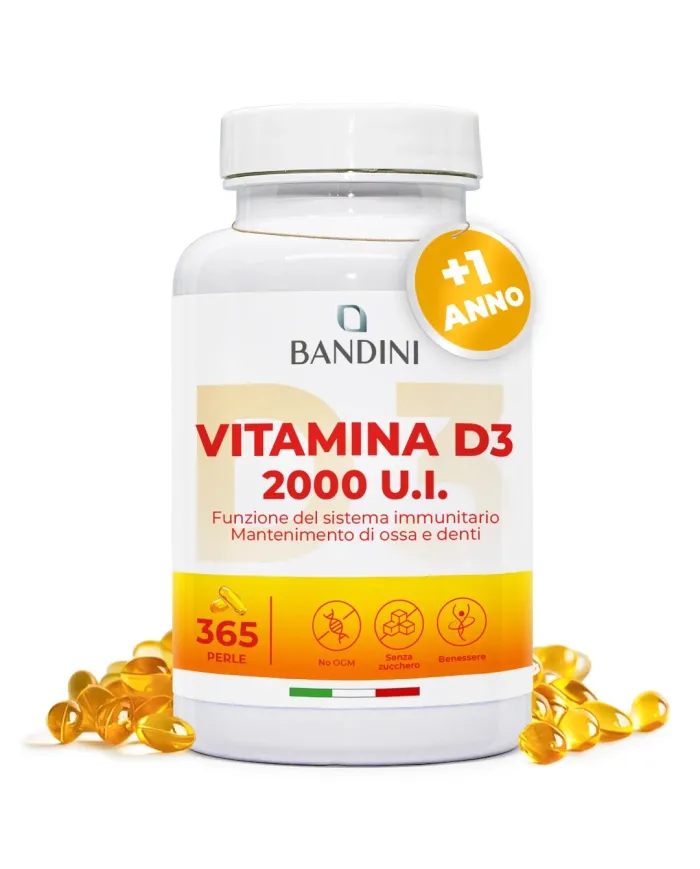 Vitamina D3 365 softgels in Olio d'Oliva - Rinforza i tuoi muscoli