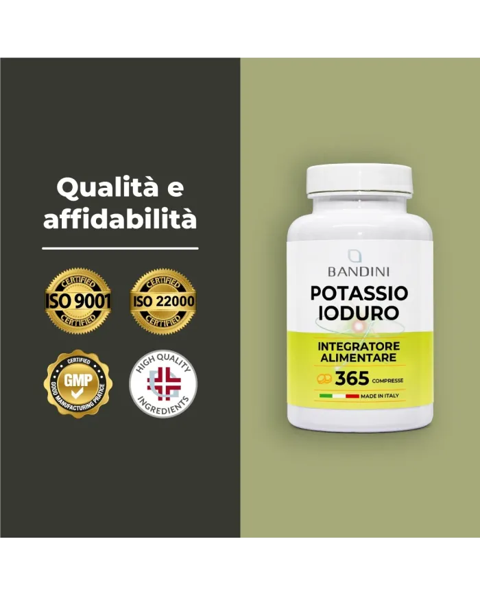 Iodio Ki Puro 365 compresse potenti - Rimedio contro la Tiroide