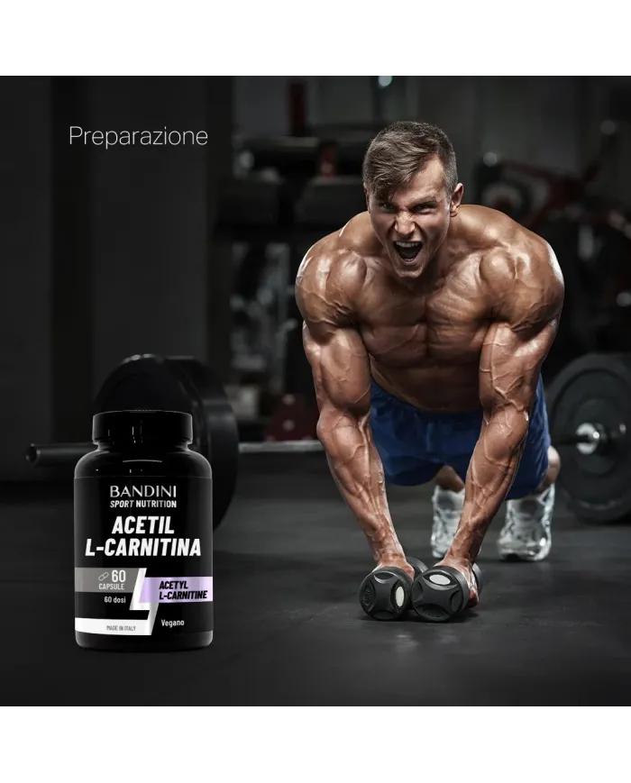 Acetil Carnitina - 60 Capsule - Per sportivi adulti - Performance Top