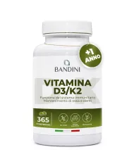 Vitamina D3 e K2 - 365 compresse per le Ossa ed i Denti