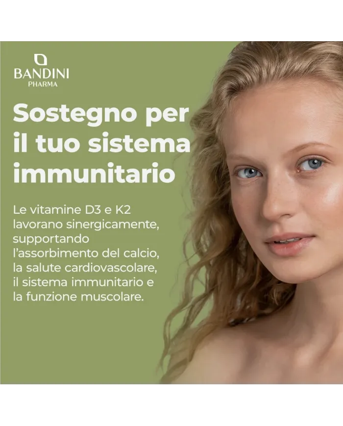 Vitamina D3 e K2 - 365 compresse per le Ossa ed i Denti