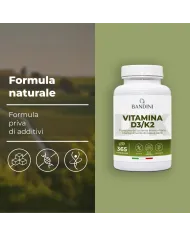 Vitamina D3 K2 365 compresse (1 anno) per ossa e denti sani