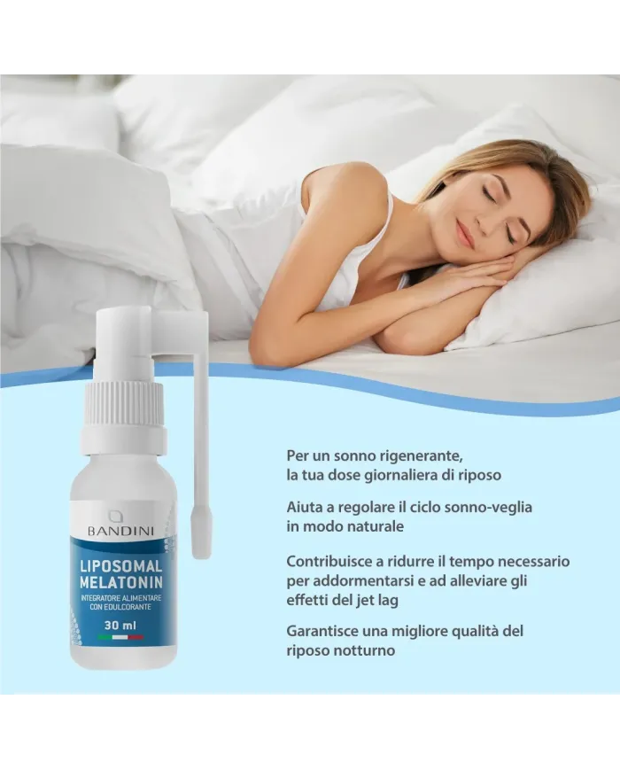 Bandini® - Melatonina liposomiale spray liquida in gocce da 30 ml