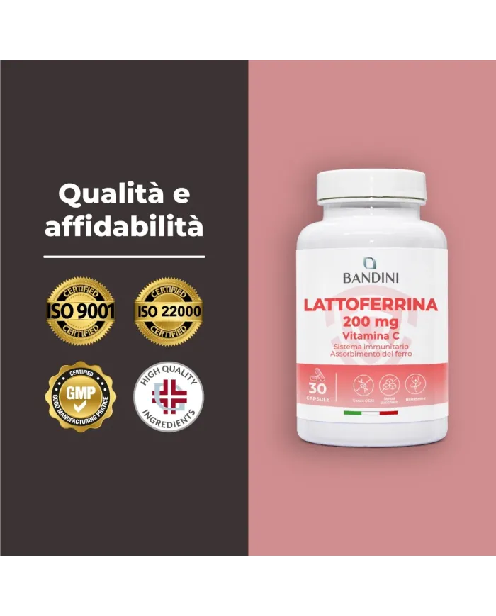 Lattoferrina 30 capsule - Antiossidante per il sistema immunitario