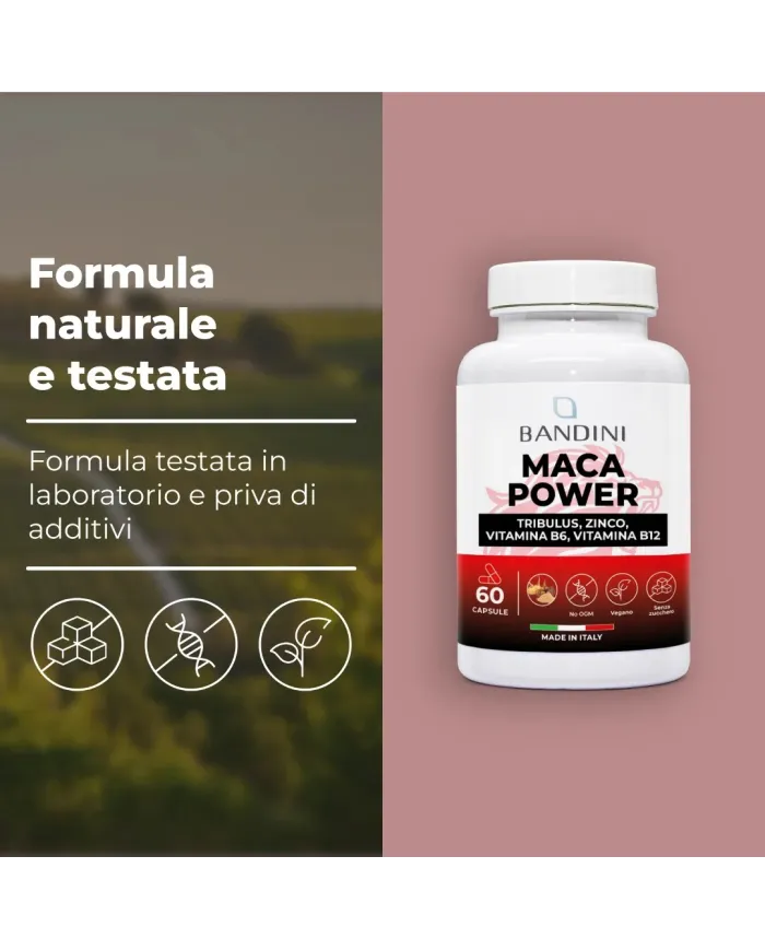 Maca Power da 60 capsule - Tonico che riduce la stanchezza