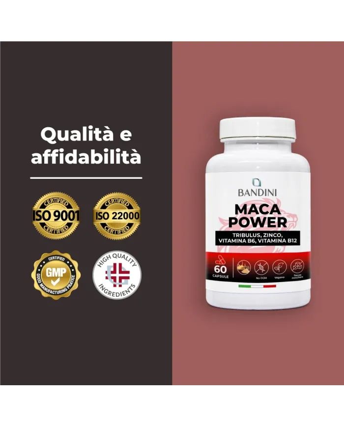 Maca Power da 60 capsule - Tonico che riduce la stanchezza