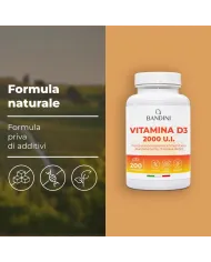 Vitamin D3 2000 I.U. 200 Tablets (6 months) - For Bones & Teeth