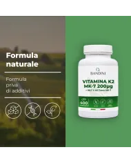 Vitamina K2 | 400 Compresse | Vit K2 Italiana per Ossa normali