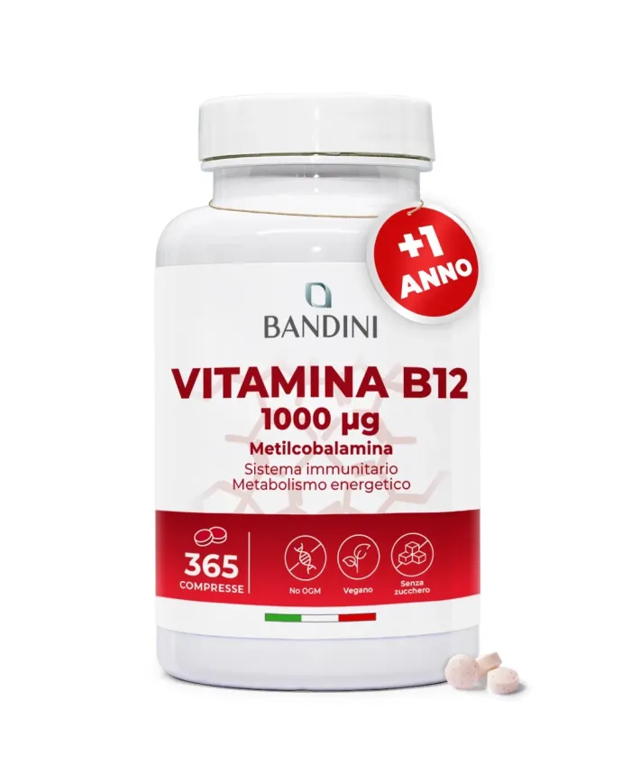 Vitamina B12 100% Vegan - Riduce la stanchezza fisica e mentale
