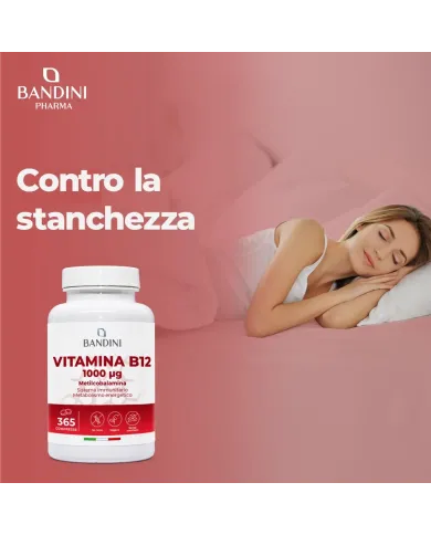 Vitamina B12 100% Vegan - Riduce la stanchezza fisica e mentale