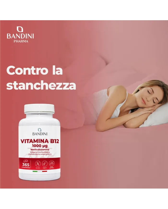 Vitamina B12 100% Vegan - Riduce la stanchezza fisica e mentale