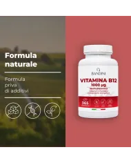 Vitamina B12 100% Vegan - Riduce la stanchezza fisica e mentale