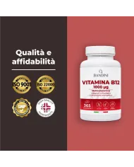 Vitamina B12 100% Vegan - Riduce la stanchezza fisica e mentale