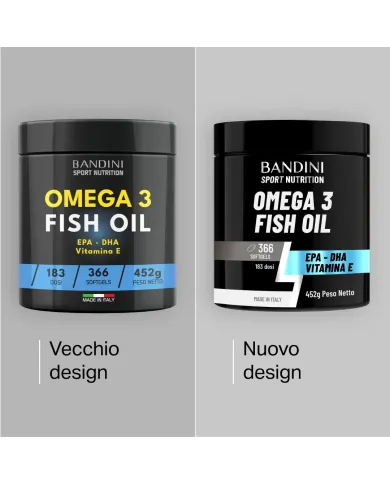 Omega 3 366 Softgels - Olio di Pesce per la funzione celebrale
