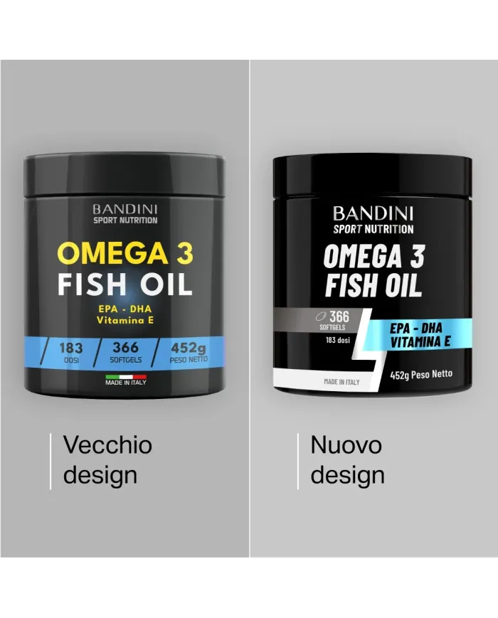 Omega 3 366 Softgels - Olio di Pesce per la funzione celebrale