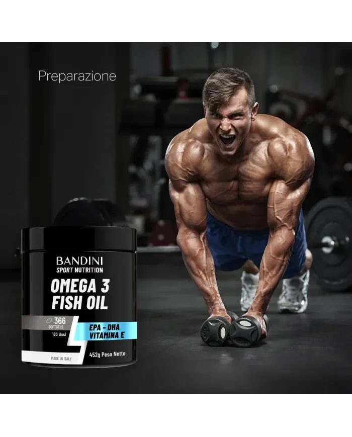 Omega 3 366 Softgels - Olio di Pesce per la funzione celebrale