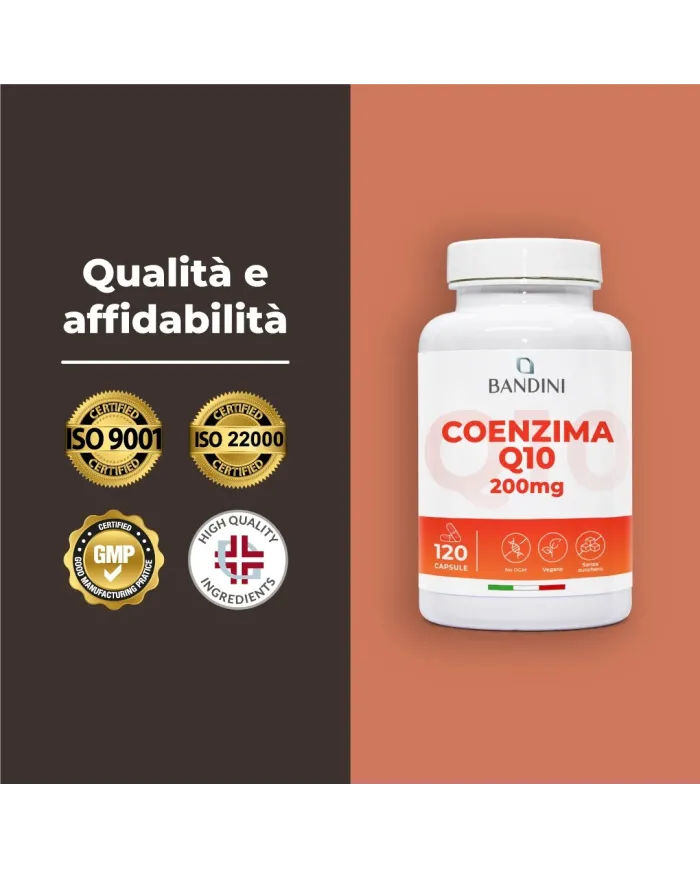 Coenzima Q10 120 Capsule - Antiossidante per la Pelle & Anti Età