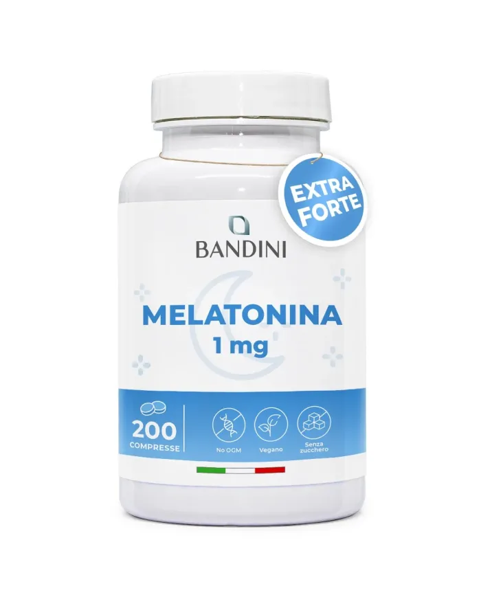 Melatonina Pura 200 Compresse - Forte per Dormire e Jet Lag
