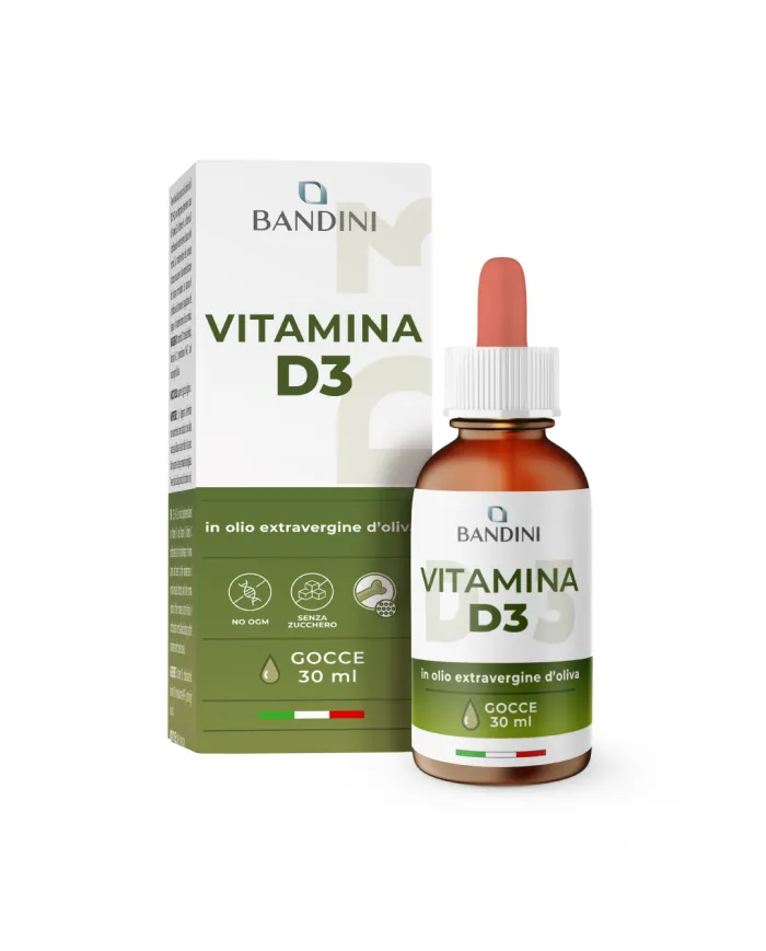 Vitamina D3 gocce 30 ml - Integratore di Vitamina D per le ossa