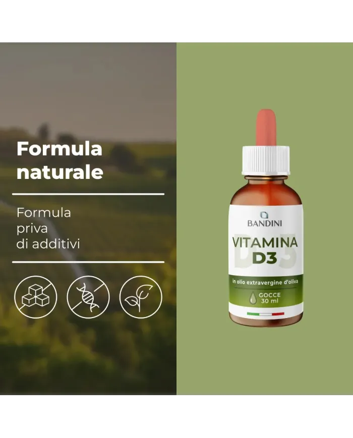 Vitamina D3 gocce 30 ml - Integratore di Vitamina D per le ossa