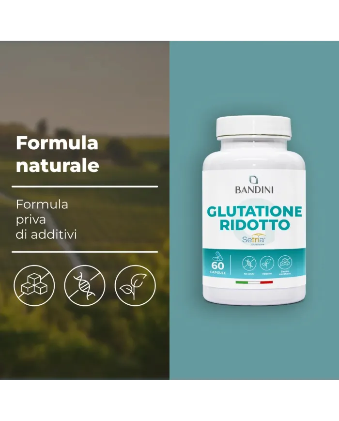 Glutatione Setria® 60 Capsule - Antiossidante Fegato & Anti Age