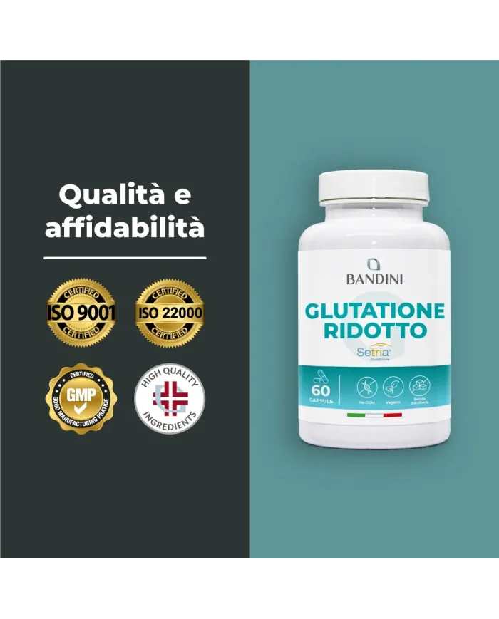 Glutatione Setria® 60 Capsule - Antiossidante Fegato & Anti Age