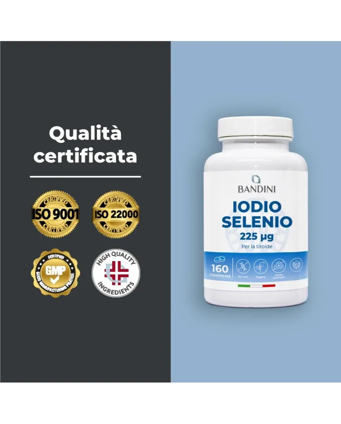Iodio + Selenio 160 compresse ad alto assorbimento e dosaggio