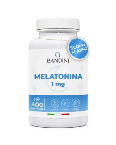 Melatonina Pura 400 Compresse - Forte per Dormire e Jet Lag