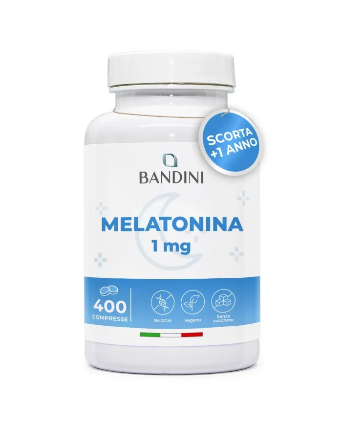 Melatonina Pura 400 Compresse - Forte per Dormire e Jet Lag