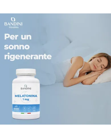 Melatonina Pura 400 Compresse - Forte per Dormire e Jet Lag
