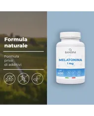 Melatonina Pura 400 Compresse - Forte per Dormire e Jet Lag