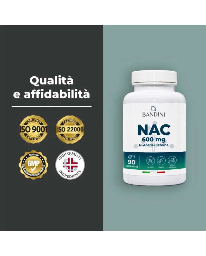 NAC N-Acetil-Cisteina 90 compresse - Rinforza difese immunitarie