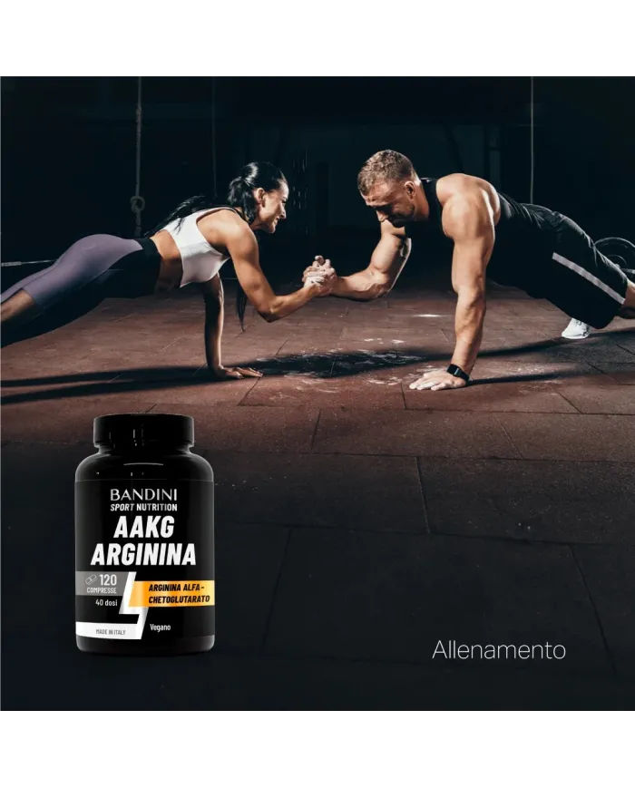 AAKG -120 Compresse - Pre workout potente per sportivi adulti