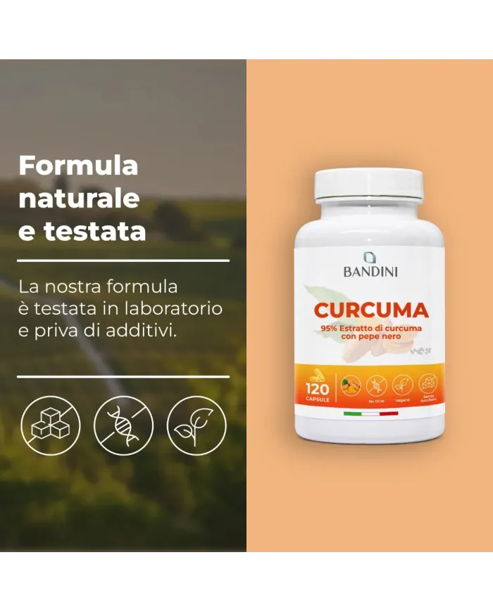 Turmeric 120 capsules - Anti-inflammatory, menstrual & joint pain
