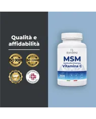 MSM 200 Compresse - Crescita dei capelli & Pelle ed Unghie sane
