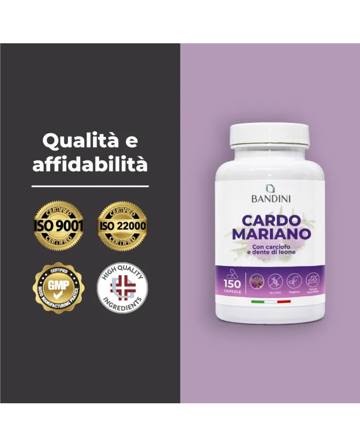 Cardo Mariano 150 capsule - Fegato sano - Diuretico e digestivo
