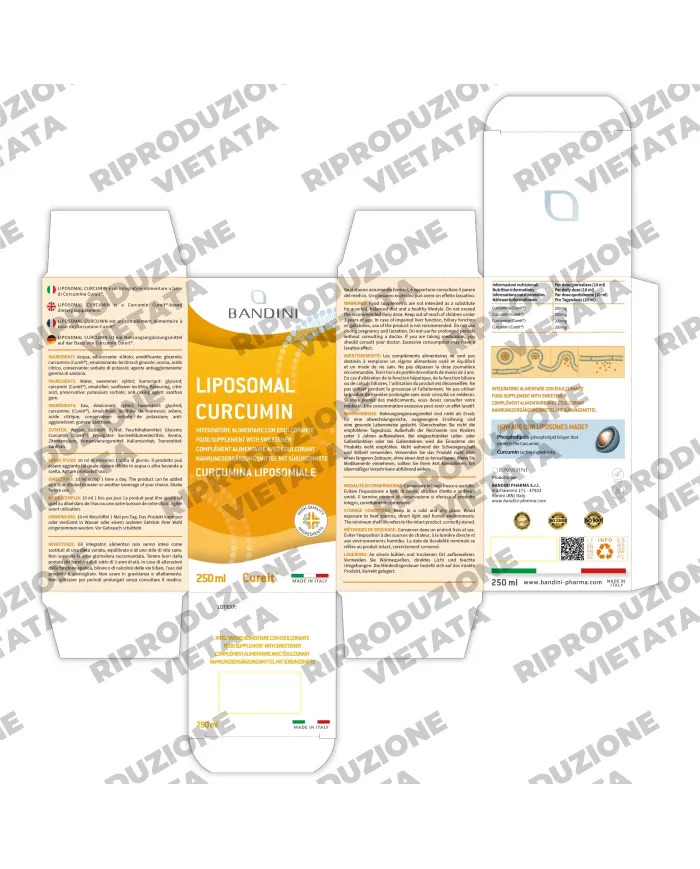 Curcumina liposomiale liquida da 250ml
