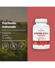 Vitamina B12 con Acido folico e Vitamina C | 400 compresse