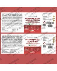 Vitamina B12 con Acido folico e Vitamina C | 400 compresse