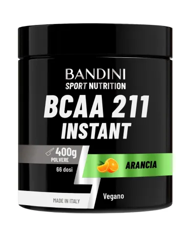 BCAA 2:1:1 in polvere pura da 400 grammi al gusto di Arancia